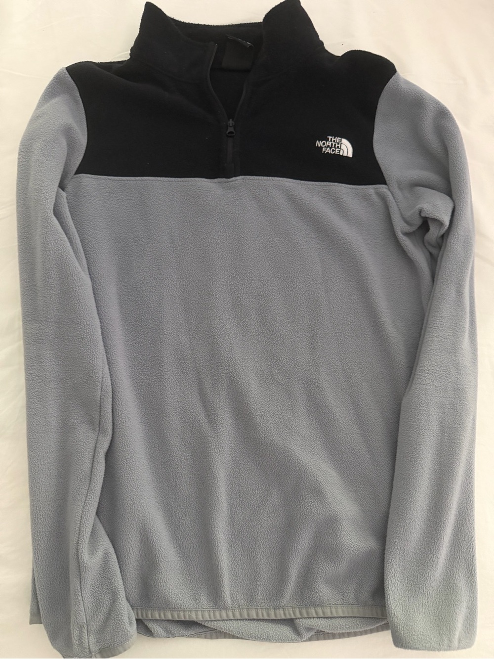 The North Face Women’s Two-Tone Grey & Black Quarter-Zip Fleece Sweater